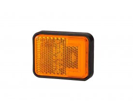 LD 2743 Габаритный фонарь боковой NEON HOR 112 9 LED оранжевый   2функции: габарит боковой/светоотражатель 52743